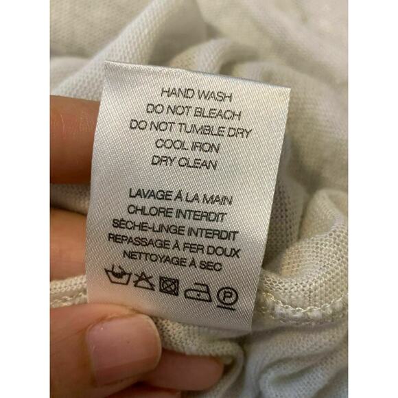 Iro Cream Long Sleeve Linen Sweater Small - Picture 5 of 8